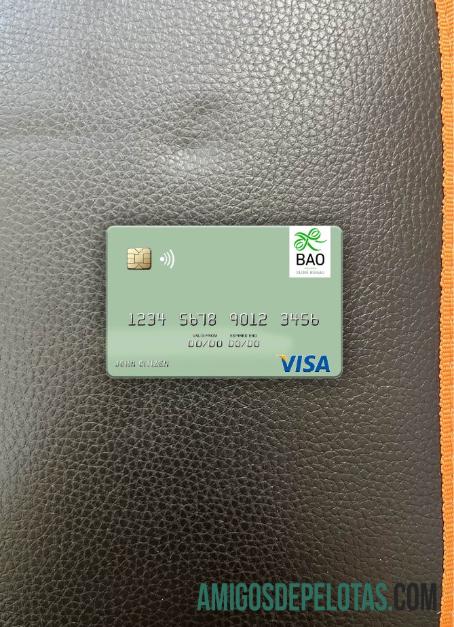 Guinea Bissau Banco Da Africa Ocidental Visa Debit Card Photolook Front amostra